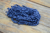 Metallic SUEDE BLUE Tear Drops Czech Glass Beads /4mm x 6mm Tiny Teardrops /Great for Kumihimo Braids /Bead Crochet and more!