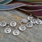 Yin Yang Charms, Antique Silver, TierraCast, Tiny Ying Yang Charms, Drops, Qty 4 to 20 Yoga Meditaton Wrap Bracelet Charms